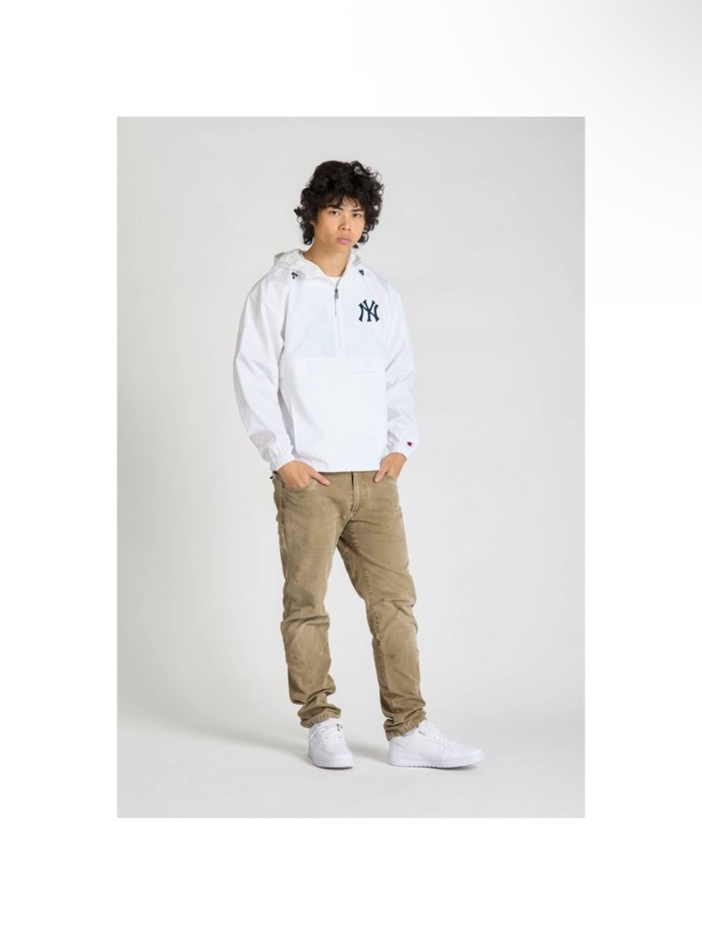 MLB New York Yankees Men's Champion
White Packable Jacket - XL